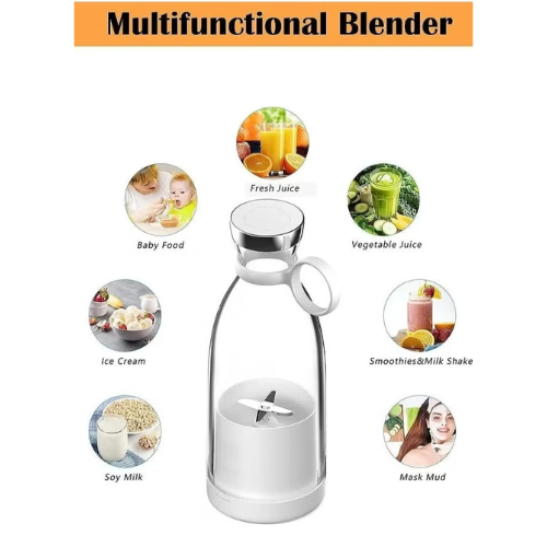PRIMOPLUS Portable Blender – USB Rechargeable Mini Blender for Smoothies & Shakes